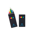 Six-Color Wooden Pencil Set in Black Box